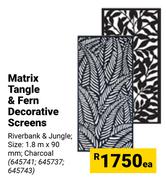 Matrix Tangle & Fern Decorative Screens-Each