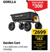 Gorilla Garden Cart 1m x 600mm x 510mm