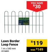 Lawn Border Loop Fence 1m x 540mm