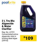 Pool Brite 2L Tru Blu Algaecide & Water Clarifier