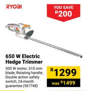 Ryobi 650W Electric Hedge Trimmer