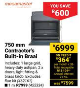 Megamaster 1m Contractor's Built In Braai