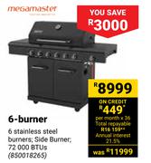 Megamaster 6 Burner Gas Braai
