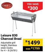 Chef Leisure 830 Charcoal Braai
