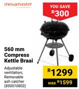 Megamaster 560mm Compress Kettle Braai