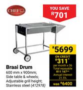 Chef Braai Drum
