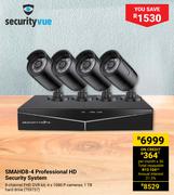 Securityvue SMAHD8-4 Professional HD Security System