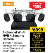 Imou 8 Channel WiFi NVR 4 Security Camera
