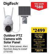 Digitech Outdoor PTZ Camera With Solar Panel