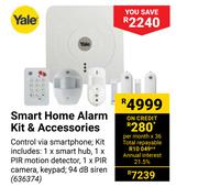 Yale Smart Home Alarm Kit & Accessories