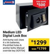 Jaguar Medium LED Digital Lock Box