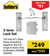 Builders 2-Lever Lock Set