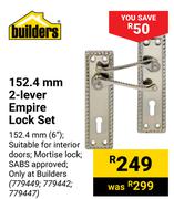 Builders 152.4mm 2-Lever Empire Lock Set