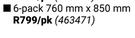View Protect 6 Pack 760mm X 850mm-Per Pack