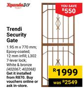 Xpanda Diy Trendi Security Gate-1.95m X 770mm