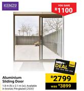 Kenzo Aluminium Sliding Door-1.8m (h) x 2.1m (w)