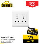 Builders Double Socket
