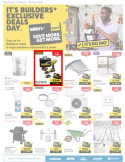 Builders : Save More, Get More (18 March - 14 April 2025), page 1