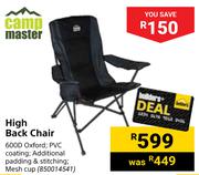 Campmaster High Back Chair