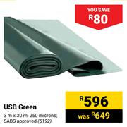 USB Green 3m x 30m