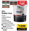 Fired Earth 20L Rubber Coat White & Green