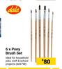 Dala 6 x Pony Brush Set