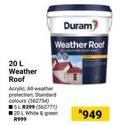 Duram 20L Weather Roof