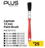 Plus Series Laymen 12mm Paint Brush (Red)