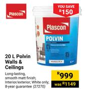 Plascon 20L Polvin Walls & Ceilings