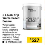 Fired Earth 5L Non Drip Water Based Enamel