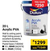 Dulux 10L Acrylic PVA