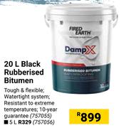 Fired Earth 5L Black Rubberised Bitumen