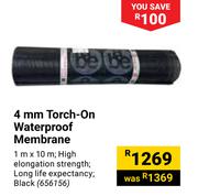 4mm Torch-on Waterproof Membrane-1m x 10m