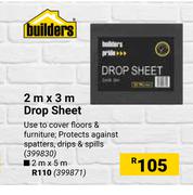 Builders Drop Sheet-2m X 5m