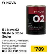 Nova 02 Slasto & Stone Sealer Matt-5Ltr