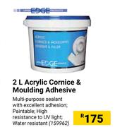 Edge Acrylic Cornice & Moulding Adhesive-2Ltr