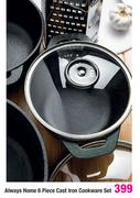 Always Home 6 Piece Cast Iron Cookware Set