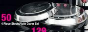 4 Piece Stove Plate Cover Set