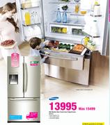 Samsung 499L Metallic Silver French Door Fridge/Freezer(RF67D)