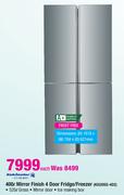 Kelvinator Mirror Finish 4 Door Fridge/Freezer-400Ltr(KI520SS-4D2)