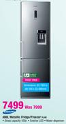 Samsung Metallic Fridge/Freezer-308Ltr(RL48)