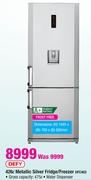 Defy Metallic Silver Fridge/Freezer-426Ltr(DFC403)