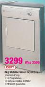 Defy Metallic Silver Dryer-8kg(DTD 311)