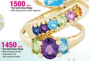 9ct Gold Dress Rings-Each