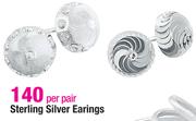 Sterling Silver Earings-Per Pair