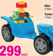Trailer Red/Blue-Each