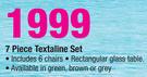 7 Piece Textaline Set-Each