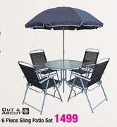Out & About 6 Piece Sling Patio Set 