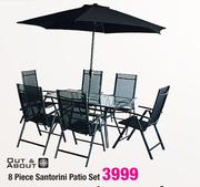 Out & About 8 Piece Santorini Patio Set