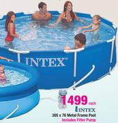 Intex 305x76cm Metal Frame Pool Each